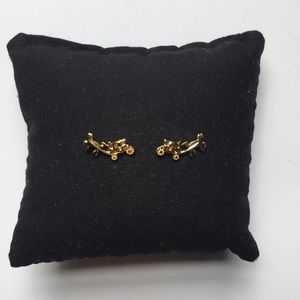 Gold plated Coach earrings